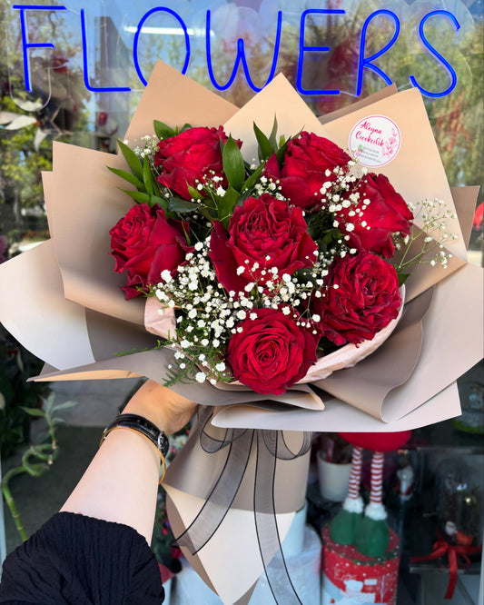 7'li Kırmızı Gül Buketi